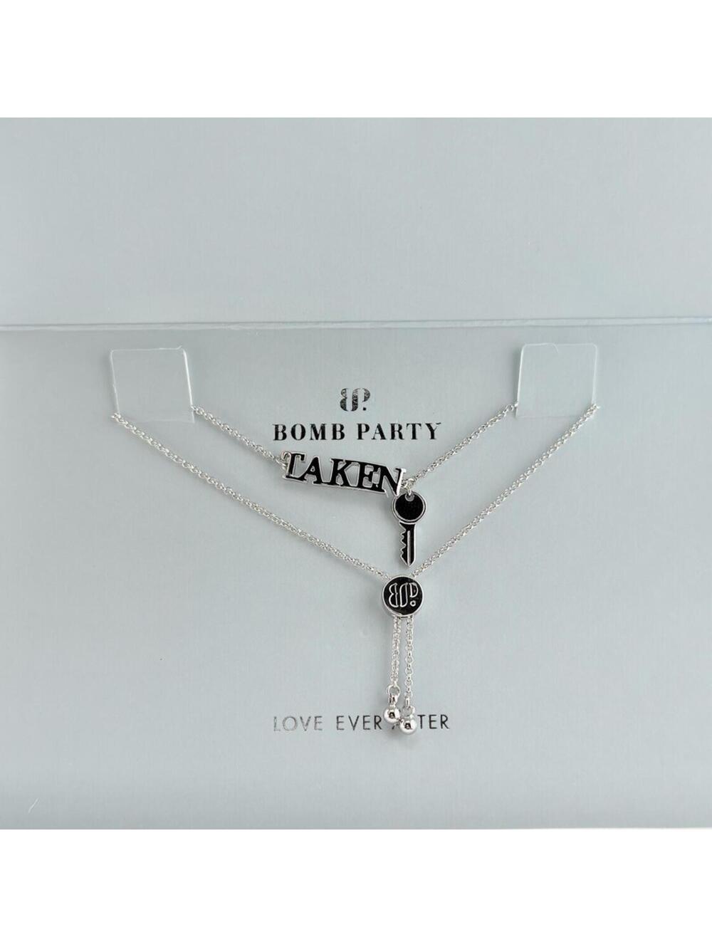 Bomb Party Love Ever After "The Taken Key Bracelet" CZ on Rhodium RBP3741 RETRO